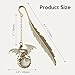 Fantasy Fourth Wing Metal Bookmark Glow in The Dark, Cool Dragon Bookmark Gifts for Women Men Book Lovers Readers (Gold Dragon)
