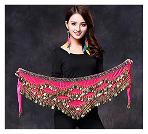 Danse Du Ventre Ceinture Belly Ceinture de danse du ventre en soie en verre multicolore bande de danse de la bande de danse écharpe Crystal BellyDance Taille de la chaîne Hip Foulard Tenue Danse Femme Cover
