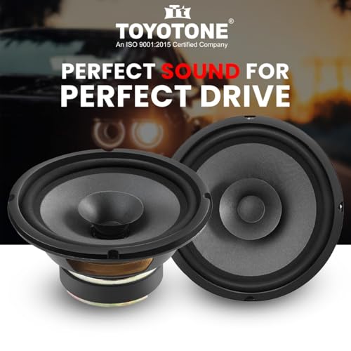 Image of TOYOTONE 6-Inch Full-Range Speaker | Dual Cone | 75W | 8-Ohms | Copper Coil | High Sensitivity | Ideal for Home & Car Audio (Pack of 1)