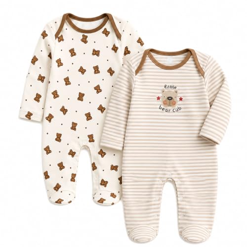 Image of EIO 100% Cotton Rompers Sleepsuits Jumpsuit Night Suits for Infants Newborn Baby Boys & Girls
