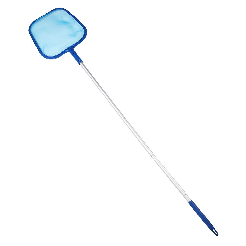 Handheld Pond Leaf Mesh Pond Pool Leaf Net Cleaning Skimmer Telescopic Pole Detachable-image-11