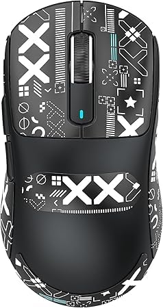 Image of Attack Shark X3 Ultra Lightweight Wireless Gaming Mouse with Grip Tape, 26,000 DPI PixArt Sensor, Tri-Mode Connectivity, GM8.0 Kailh Switch, 200 Hours Battery (White with Grip)