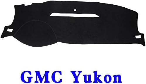 JIAKANUO Auto Car Dashboard Dash Board Cover Mat Fit for GMC Yukon 2007-2014 (Black) MR001