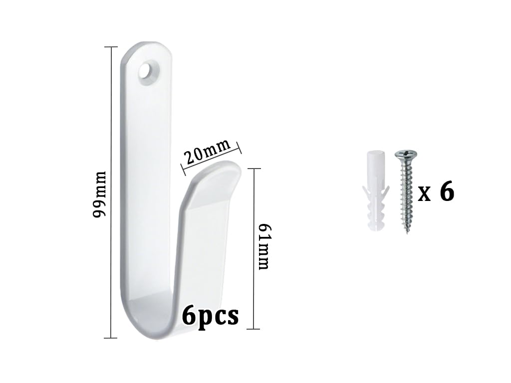 6 Piezas Soporte de Pared para Snowboard, Horizontal Soporte para Snowboard con Tornillos, Soporte de Pared para Monopatín, Snowboard Skateboard Wall Mount, para Esquís, Esquís largos, Patines