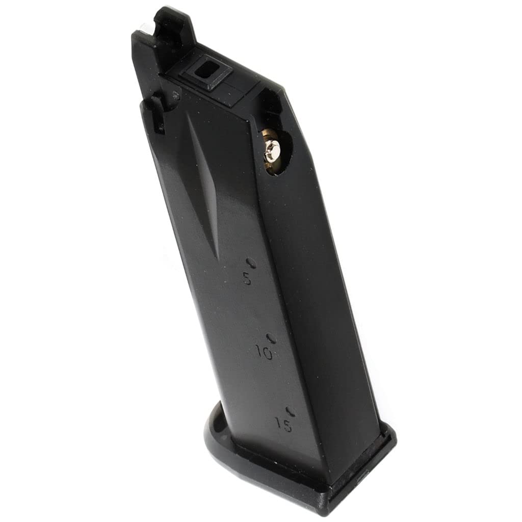 Airsoft Softair WE (WE-TECH) 23rd Gas Magazin passend für Standard und COMPACT P99 Serie GBB Pistole Schwarz