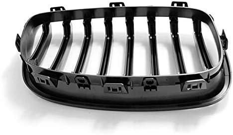 Front Grill Compatible with BMW 1 Series F20 F21 2011 2012 2013 2014 RS-148 Front Central Sport GrillReplacement Kidney Grille Grill Glossy Black