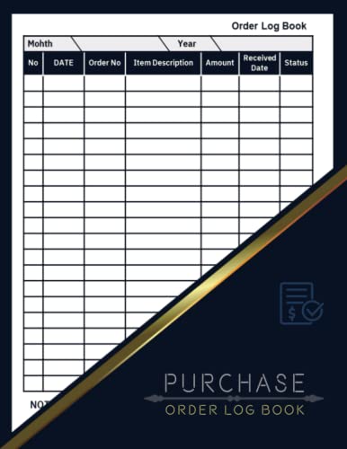 Purchase Order Log Book: Purchase Order Register | Purchase Order Log Book for Small Business | Purchase Order Daily Log Book | Simple Purchase Order ... Based Business Purchase Order Record Log Book