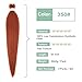 Ginger Braiding Hair Pre stretched 30 Inch 3 Packs 350# Copper Red Kanekalon Pre-stretched Braiding Hair EZ Braid Yaki Texture Synthetic Hair Extensions for Crochet Box Braids