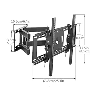 Supporto universale da parete per TV ad angolo da 4075 pollici, girevole e inclinabile, supporto da parete estensibile per una visione ottimale