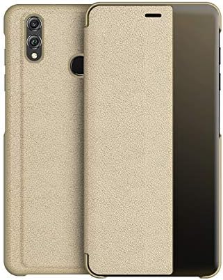 KANSi Compatible for Huawei P30 Pro Case, Smart View Flip PU Leather Case Cover + Screen Protector - Navy