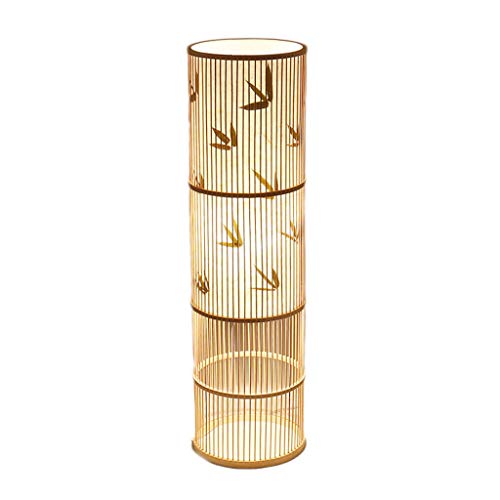 Lampadaire en rotin 100cm luminaire en fibres naturelles de style japonais