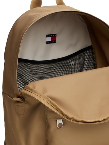 Image of Tommy Jeans Men's Essential Daily Backpack with Adjustable Straps, Dark Dune, One Size