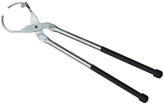 4KG Stainless Steel Tong Clamp Crucible Pliers Holder for Gold Melting Furnace (Hold 4KG Crucible)