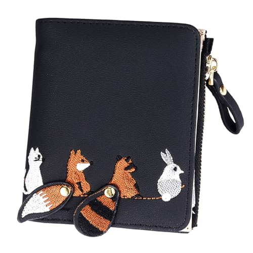 Portefeuille femme élégant finitions soignées en cuir synthétique PU