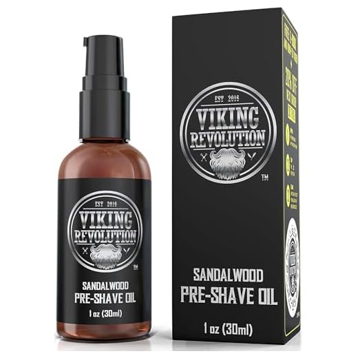 Viking Revolution - Aceite Pre con Sándalo - Aceite de Afeitado para Navaja y Cuchilla - El Afeitado más Suave sin Irritaciones - 30ml