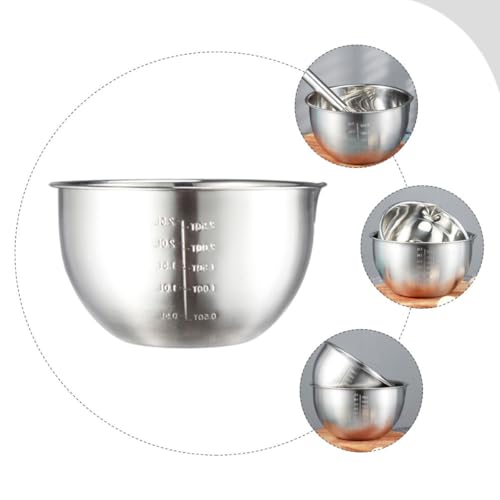 Tazón para mezclar de acero inoxidable 2.5L diámetro 20cm miniatura 2