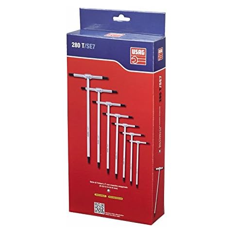 USAG 280 T/SE7 Set of Seven T-Handle Hexagon Keys Cover