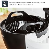 Tefal Includeo Filterkaffeemaschine, extrem einfach zu bedienende Kaffeemaschine, geeignet für Rechts- und Linkshänder, automatische Deckelöffnung, 1,25 l, 10 bis 15 Tassen, CM533811 – Ansicht 4