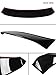 JDM Gloss Black Rear Window Roof Visor Spoiler Deflector Compatible with 2007-2012 Nissan Altima 4 Door Sedan S SE