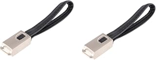 Generic 2 Peças Cabo De Carregamento De Telefone Carregador USB Portátil Carregador De Celular Chaveiro Pendurado Cabo De Carregamento De Celular Chaveiro Cabo Carregador Cabo De
