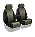 Coverking Custom Fit Front 50/50 Bucket Seat Cover for Select Mazda 5 Models - Spacermesh 2-Tone (Taupe with Black Sides)