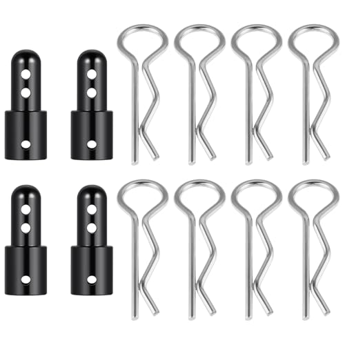 Soporte de poste de aleación de aluminio CNC para MJX Hyper Go 1/14 14209 14210 14301 14302 piezas de actualización, color negro