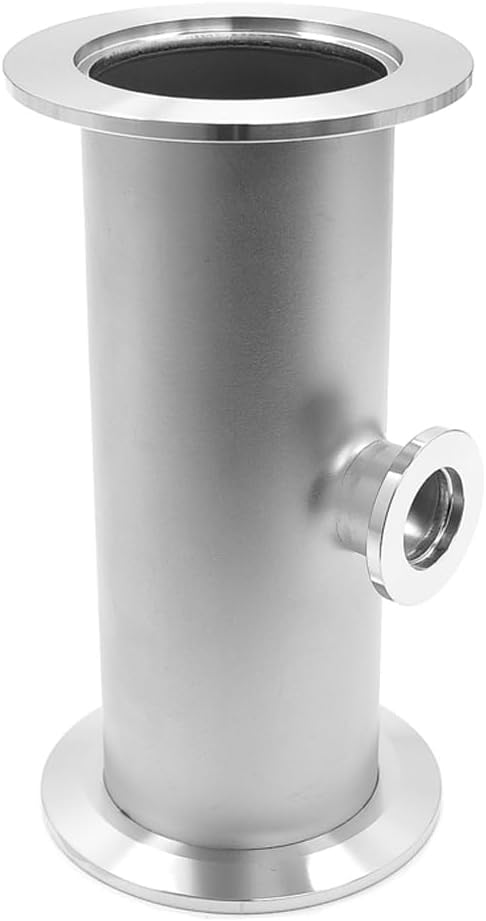 3 Way Tee Reducer KF-50 to KF-25 Vacuum Fittings, ISO-KF Flange Size NW-50 to NW-25, Stainless Steel (KF50-KF25)