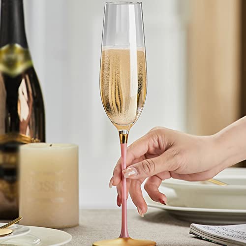 Juego de 2 copas de champán creativas de 250ml para regalar 5