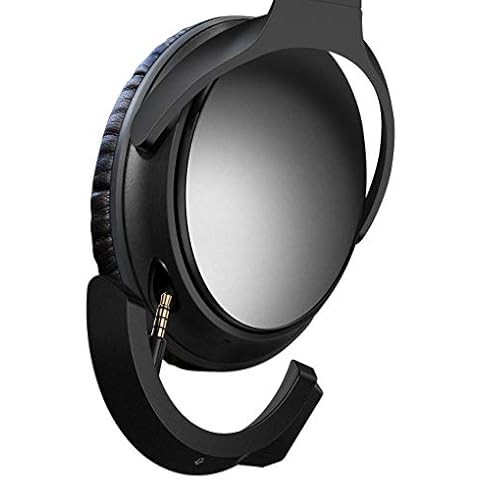 YOCOWOCO Upgraded Wireless Bluetooth 5.0 Adapter for Bose QuietComfort QC 25 with aptX/ Mic/ Volume Control, Black Cover