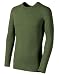 Duofold Men's Midweight Long Sleeve Crew,Olive Heather,Medium