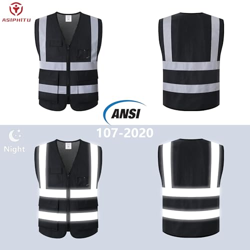 Image of Reflective Safety Vest for Men Women Construction Vest Meet ANSI /ISEA Standard