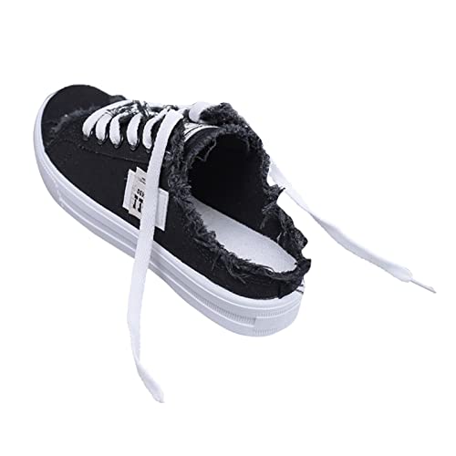 Chaussures en toile femme plates pour marcher toute la journée sans douleur et respirer