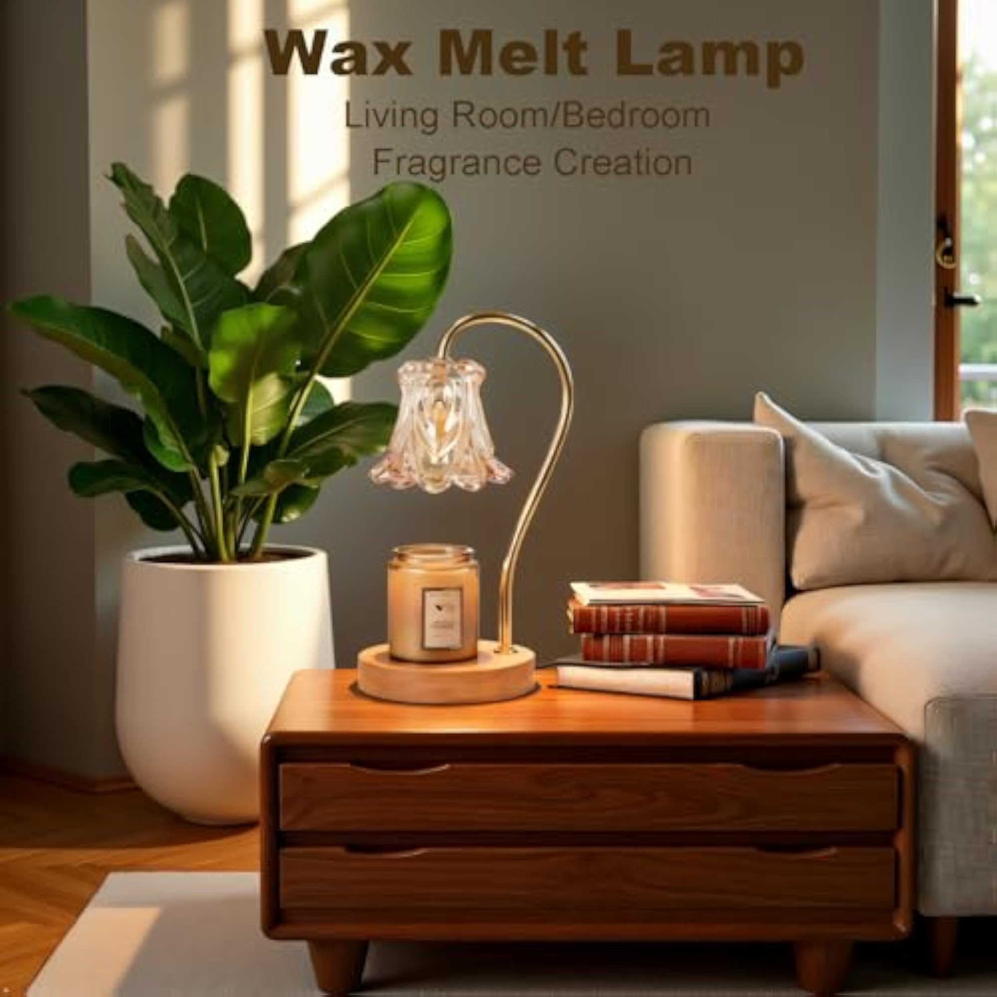 Dimmable Candle Warmer Lamp with Timer and 2 Bulbs