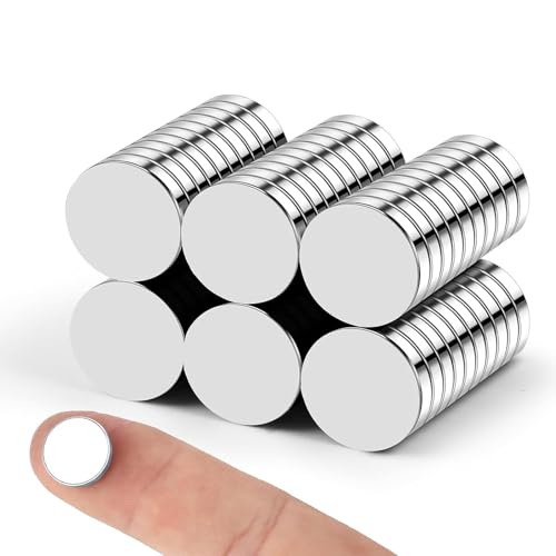 Image of 60Pcs Rare Earth Magnets Heavy Duty, 12x3mm Small Strong Neodymium Magnet Multi-Use Mini Round Magnet Tiny Circle Fridge Magnets for Classroom, Office, DIY,Whiteboard