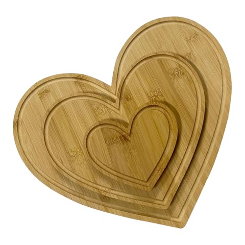 Tablero de corte rústico en forma de corazón para servir embutidos sin dañar tu mesa 2