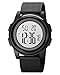 Digital Sports Watch Water Resistant Outdoor Electronic Ultra Thin Waterproof LED Military Back Light Black Men's Wristwatch 1206