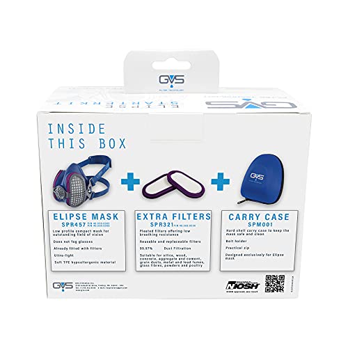GVS elipse P100-RL3交換用フィルターキット1箱10セット入り P100/RL3 エリプス防じんマスク GVS 本体 防じんマスク(取替え式
