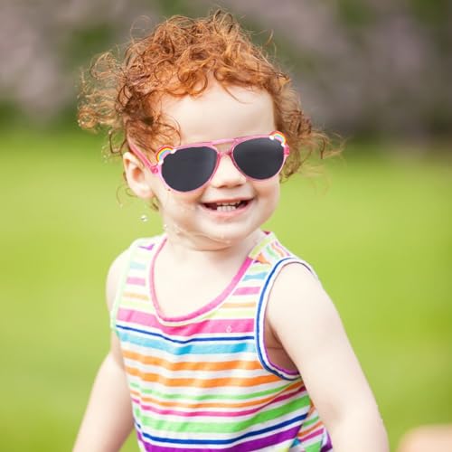 Unicorn Baseball Cap Sunglasses Set, Cute Unicorn Trucker Hat, Adjustable Baseball Hat for Girls, Outdoor Sports & Travel 5