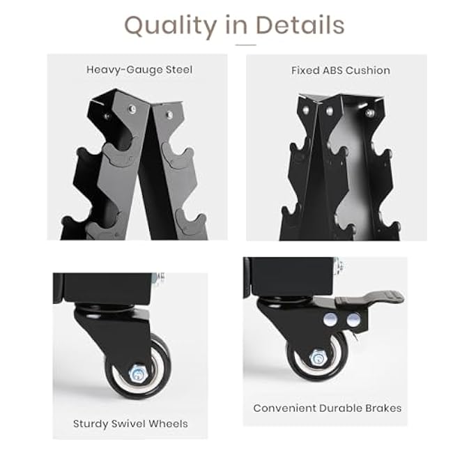 LIONSCOOL Premium Solid Steel Dumbbell Rack Stand Only, A-Frame Portable Weight Storage Organizer with Optional Tray and Wheels, Perfect for Home Gym Fitness Storage (200LBS/300LBS/700LBS Weight Capacity Available)