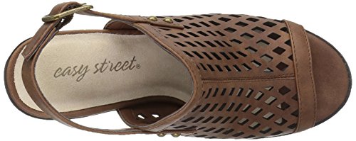Easy Street Women's Erin Heeled Sandal, Brown Burnished, 9.5 M Us #TOP4