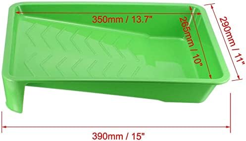 XYWHPGV Paint Roller Tray for 9 Inch Plastic Liner for Painting Brush Green 2pcs(15cfc d5cd9 5d311 e8fdd 6bc05 c923e