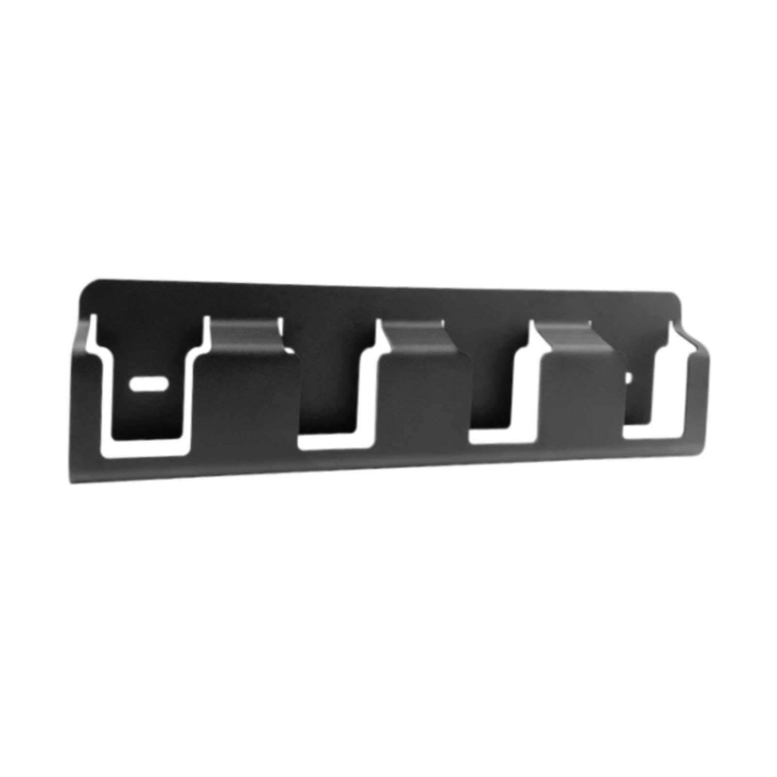 jojomis 4 Slots Battery Holder Organizer Wall Mounted Storage Rack for Workshop Office Garage Heavy Duty Tool Storage