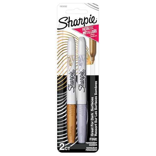 Sharpie Metallic Fine Point Permanent Marker Assorted Colors 2-Pack - 1829202