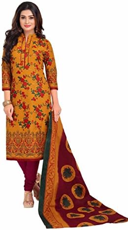 Miraan Women's Cotton Printed Readymade Salwar Suit
