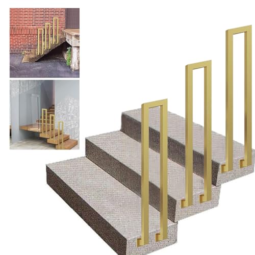 Gaommini U-Shaped Outdoor Step Handrail 35cm Wrought Iron