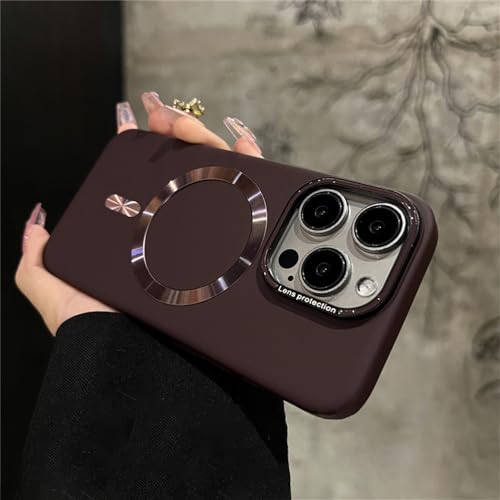 Coque magnétique rigide mat pour iPhone 13 Pro antichoc