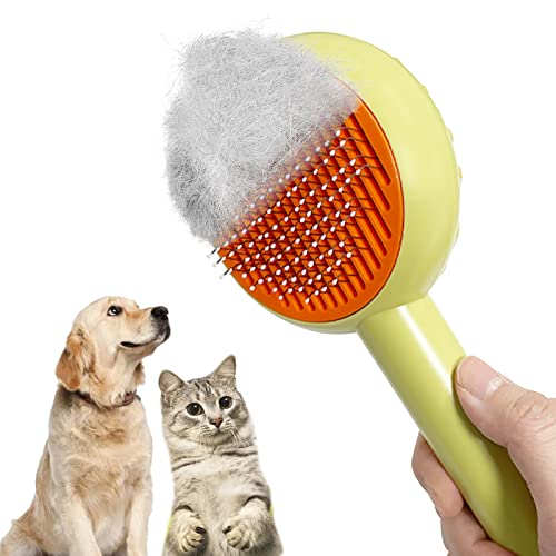 MayuMay Katzenbürste, Massagekamm Kamm Katzenkamm für Haustier Hunde Katzen Kurzhaar Langhaar Unterwolle Fellpflege Cover