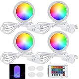 Set di 4 lampadine a LED per stampanti 3D, luce notturna, luce RGB, set di illuminazione a LED, per stampanti 3D, funzionamento USB, per modelli di luce notturna