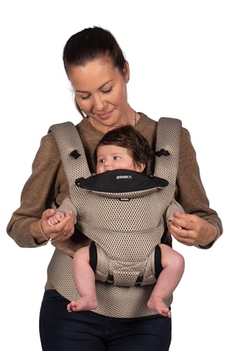 Dooky Urban Comfort - Marsupio Ergonomico (Adatto Dalla Nascita 0 – 3 Anni E 3,5 – 15 Kg, Materiale Traspirante, Tre Diverse Possibilità Di Trasporto), Colore: Beige Desert - 20