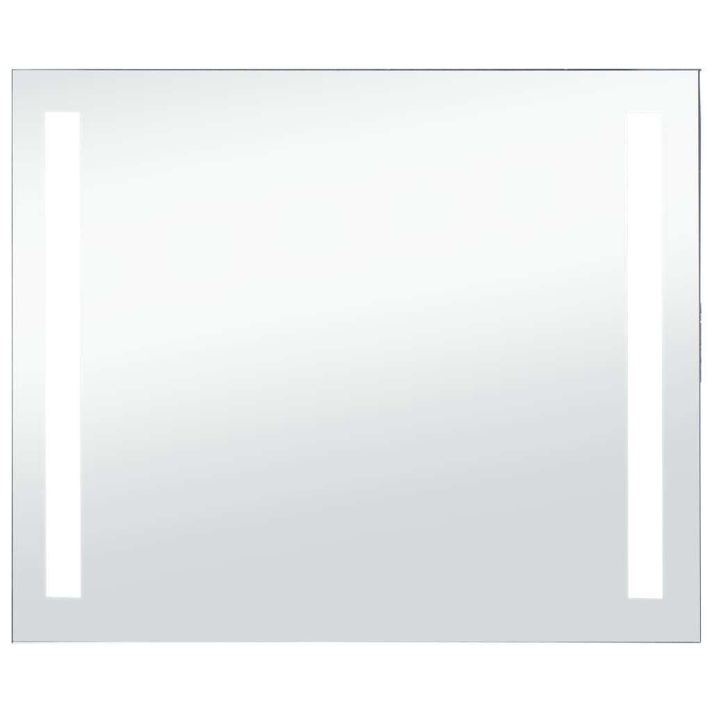 vidaXL Espejo de Pared de baño con LED 80x60 cm
